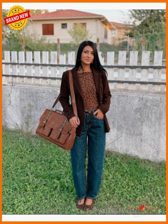 Designer Leather Satchel Backpack Messenger Bag Large Laptop Briefcase
